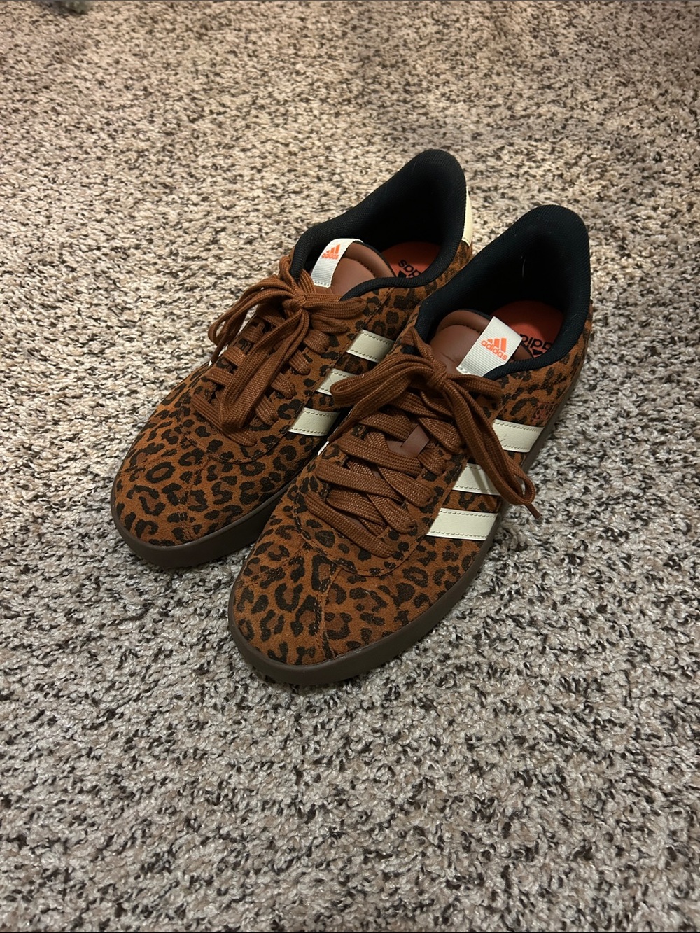 adidas Men’s Leopard Print Brown & Cream Sneakers